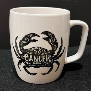 Threshold White Zodiac Cancer Mug